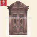Commercial or Residential Bronze Door, Arched Top Antique Copper Door